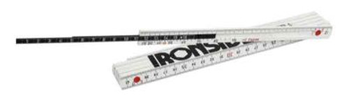 Meterstokk 3 i 1, plast Ironside