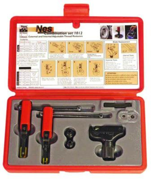 Gjengerepsett innvendig 8-16 mm, utvendig 4-19 mm