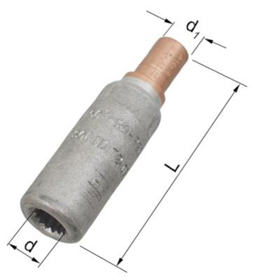 Overgangshylse Elpress Al/Cu AKS Overgangshylse Elpress Al/Cu AKS