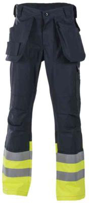 Håndverksbukse BS Fall Multinorm kl.1 Svart/gul