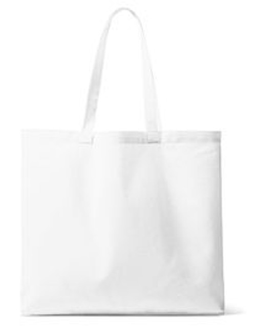 Organic Canvas Carrier Bag Medium Long Handle London 02