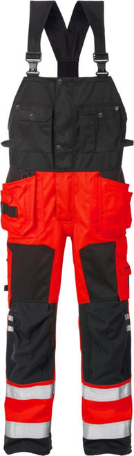 SELEBUKSE PLU 1222 KL2 C48 KWI RØD/SORT VARSEL SELEBUKSE PLU 1222 KL2 C48 KWI RØD/SORT VARSEL