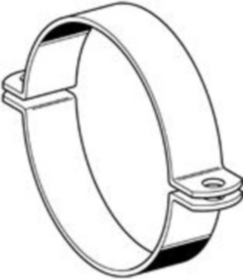 31.0 mm todelt klammer syrefast. SIS 2343