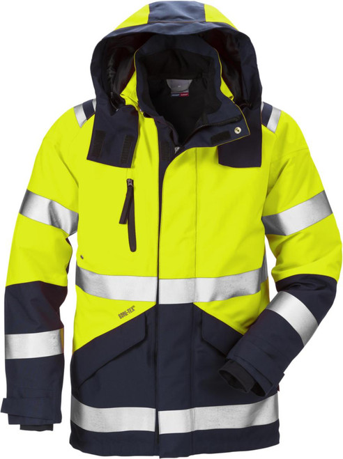 Jakke HV 4988 GXB gul/mar 3XL Membran GoreTex HV kl.3 Regn Jakke HV 4988 GXB gul/mar 3XL Membran GoreTex HV kl.3 Regn