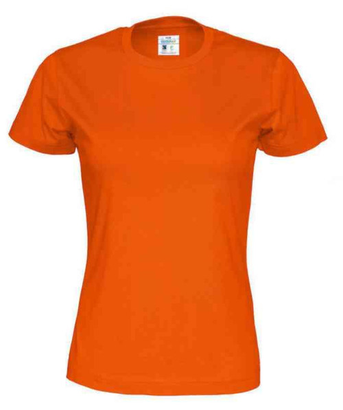 T-skjorte dame Cottover Oransje str S T-skjorte dame Cottover Oransje str S