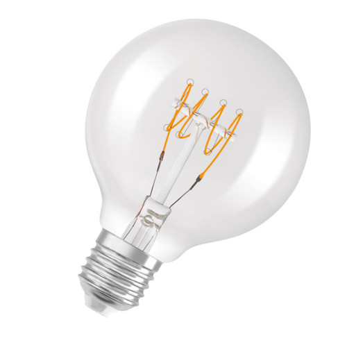 LEDLyspære 1906 Glob80 Ultra 4 LED Lyspære 4.8w Ultratynn Fil LEDLyspære 1906 Glob80 Ultra 4 LED Lyspære 4.8w Ultratynn Fil