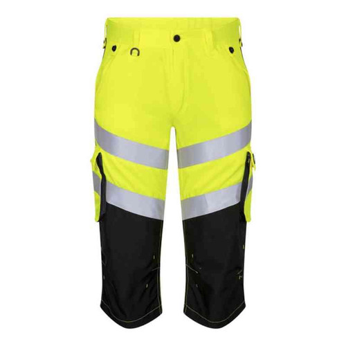 Piratbukse Engel Safety HiVis kl.1 gul/svart str 46 Piratbukse Engel Safety HiVis kl.1 gul/svart str 46