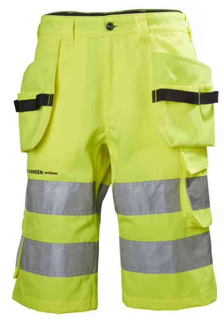 Håndverksshorts HH Alna HiVis kl.2 gul/koksgrå str C50 Håndverksshorts HH Alna HiVis kl.2 gul/koksgrå str C50