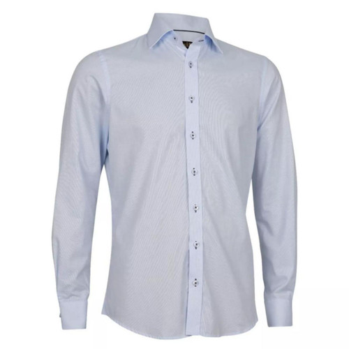 Skjorte Tracker Cotton Blend Regular lysblårutet str L Skjorte Tracker Cotton Blend Regular lysblårutet str L