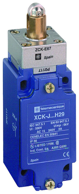 Endebryter met.stempel m/rulle Endebryter met.stempel m/rulle