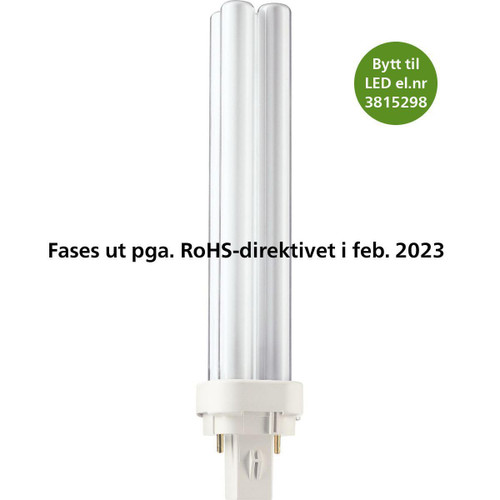 Komp.lysrør PL-C 26W/830 Komp.lysrør PL-C 26W/830