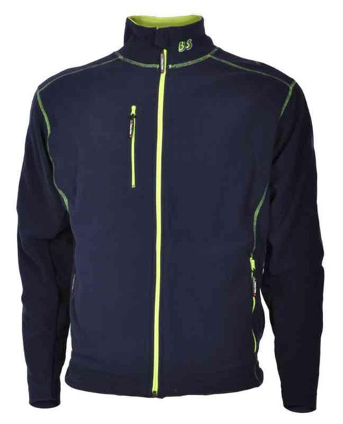 Microfleecejakke BS Lena Marine/grønn str 3XL