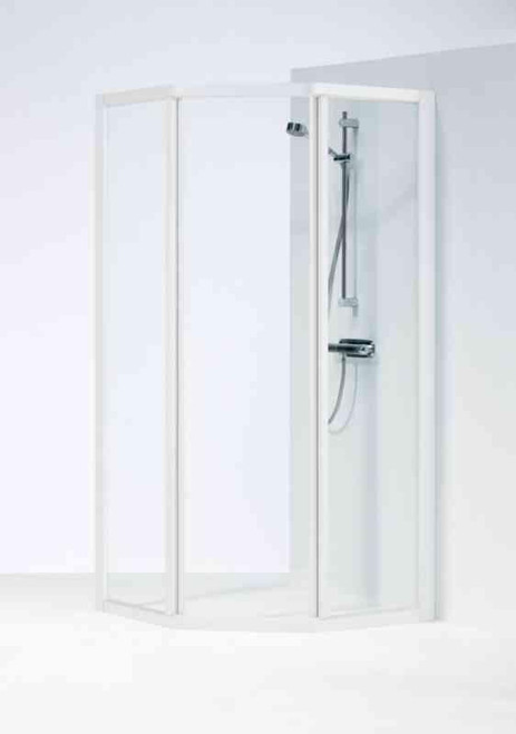 IFØ Solid SVP VK 99 dusjhjørne 90x90 cm. hvit/klar IFØ Solid SVP VK 99 dusjhjørne 90x90 cm. hvit/klar