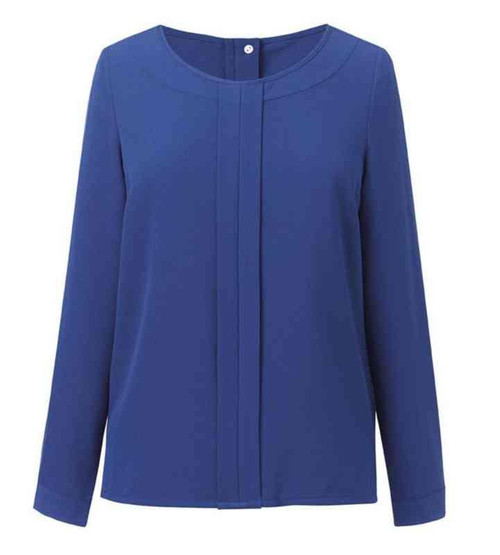 Skjorte dame B.Tav. Roma Crepe Kongeblå str 42