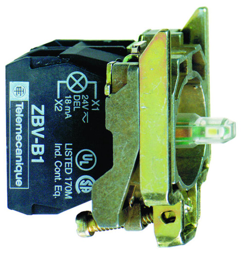 Lystrykkropp Hvit 24V 1No/Nc Lystrykkropp Hvit 24V 1No/Nc