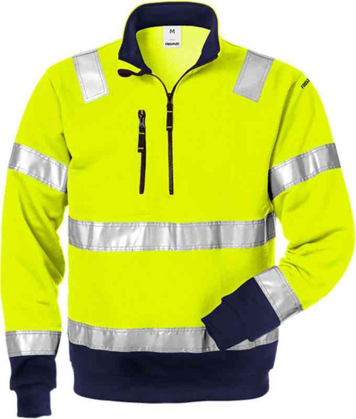 GENSER BPV-728 GUL/MARIN L HI-VIS G.LÅS HALS BOMULL/POLY GENSER BPV-728 GUL/MARIN L HI-VIS G.LÅS HALS BOMULL/POLY