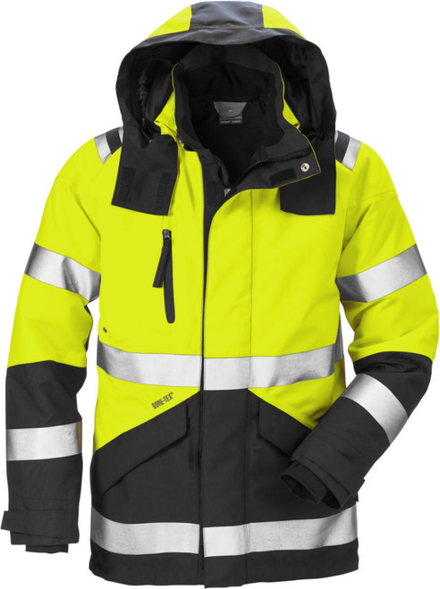 Jakke HV 4988 GXB gul/sv. XL Membran GoreTex HV kl.3 Regn Jakke HV 4988 GXB gul/sv. XL Membran GoreTex HV kl.3 Regn