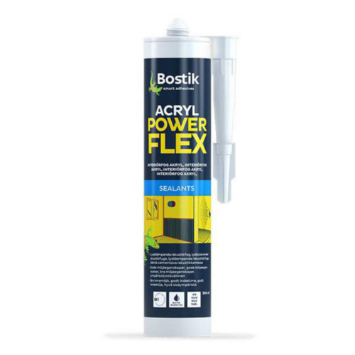 Fugemasse Akryl Power Flex Bostik 300ml hvit Fugemasse Akryl Power Flex Bostik 300ml hvit