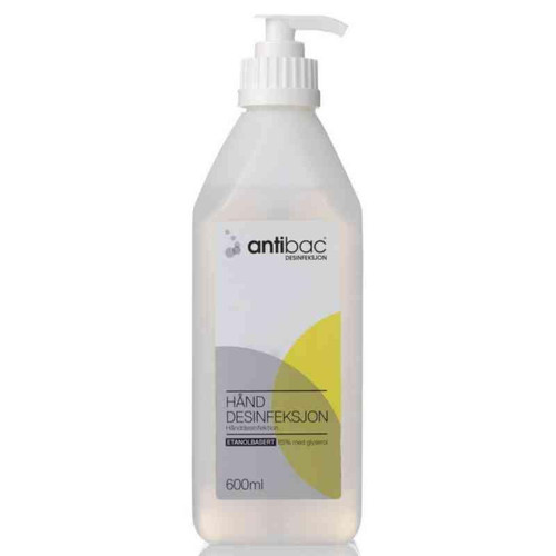 Hånddesinfeksjon Antibac 85% 600ml pumpeflaske