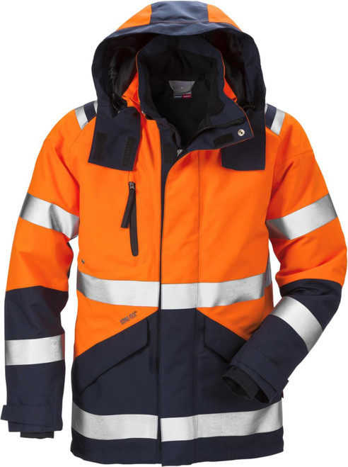 Jakke HV 4988 GXB or/mar. 2XL Membran GoreTex HV kl.3 Regn Jakke HV 4988 GXB or/mar. 2XL Membran GoreTex HV kl.3 Regn