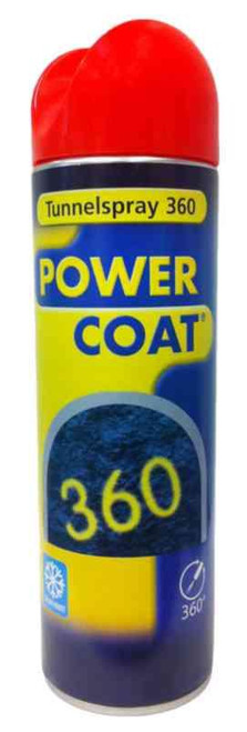 Tunellspray 360 Power Coat 500ml rød Tunellspray 360 Power Coat 500ml rød