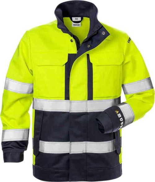Jakke FR 4590 Flammeh. Kl.3 Gul/marine str M Jakke FR 4590 Flammeh. Kl.3 Gul/marine str M