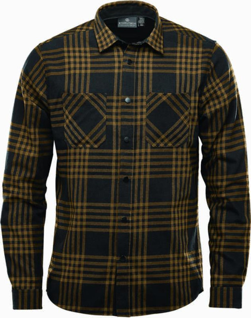 Skjorte Stormtech Santa Fe Brun/svart str 3XL Skjorte Stormtech Santa Fe Brun/svart str 3XL
