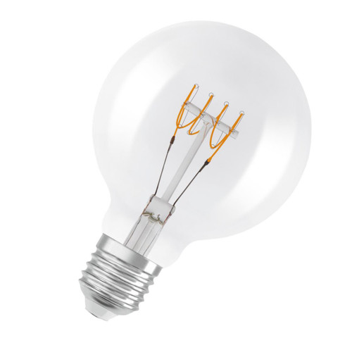 LEDLyspære 1906 Glob95 Ultra 4 LED Lyspære 4.8w Ultratynn Fil LEDLyspære 1906 Glob95 Ultra 4 LED Lyspære 4.8w Ultratynn Fil