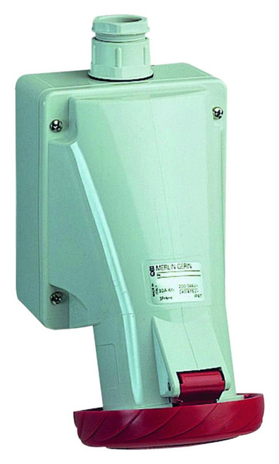 Vegguttak. stor 16A 4P+J 400V Vegguttak. stor 16A 4P+J 400V