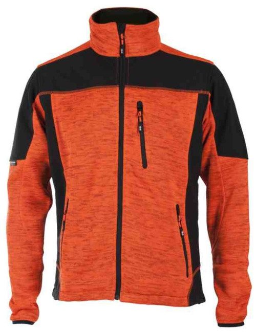 Fleecejakke Veidekke Oransje/svart str XS Fleecejakke Veidekke Oransje/svart str XS