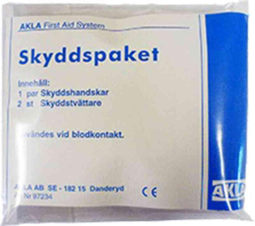Beskyttelsespakke Akla vinylhansker/servietter Beskyttelsespakke Akla vinylhansker/servietter