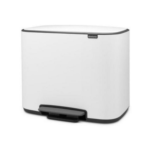 Pedalbøtte m/3 rom Brabantia 3x11L Hvit