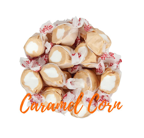 Caramel Corn Salt Water Taffy Candy - 8 oz. of the World's Best Taffy! Santas Christmas World Free Shipping over 35 dollar orders Caramel Corn Salt Water Taffy Candy - 8 oz. of the World's Best Taffy! Santas Christmas World Free Shipping over 35 dollar orders