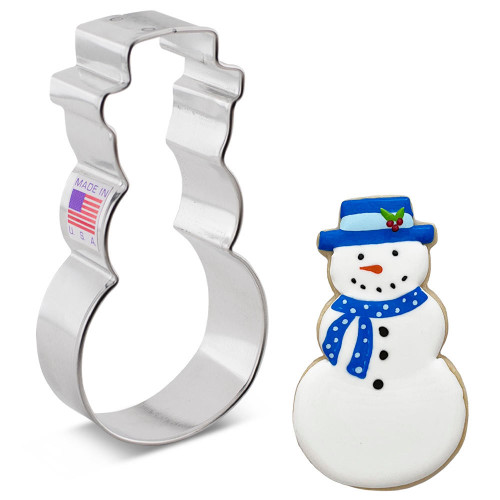 Ann Clark Snowman Metal Cookie Cutter  Santas Christmas World Free Shipping over 35 dollar orders