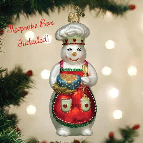 Snow Woman Chef Christmas Tree Ornament With Keepsake Box | Old World Christmas | Free USA Shipping! Santas Christmas World Free Shipping over 35 dollar orders Snow Woman Chef Christmas Tree Ornament With Keepsake Box | Old World Christmas | Free USA Shipping! Santas Christmas World Free Shipping over 35 dollar orders