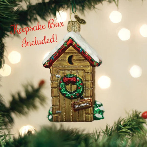Holiday Outhouse Christmas Tree Ornament With Keepsake Box | Old World Christmas | Free USA Shipping! Santas Christmas World Free Shipping over 35 dollar orders Holiday Outhouse Christmas Tree Ornament With Keepsake Box | Old World Christmas | Free USA Shipping! Santas Christmas World Free Shipping over 35 dollar orders