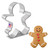 Ann Clark Gingerbread Man Metal Cookie Cutter  Santas Christmas World Free Shipping over 35 dollar orders