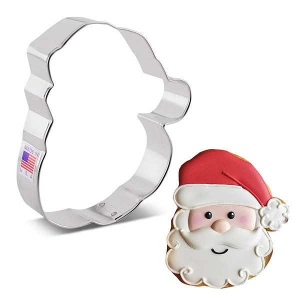 Ann Clark Santa Face Metal Cookie Cutter  Santas Christmas World Free Shipping over 35 dollar orders
