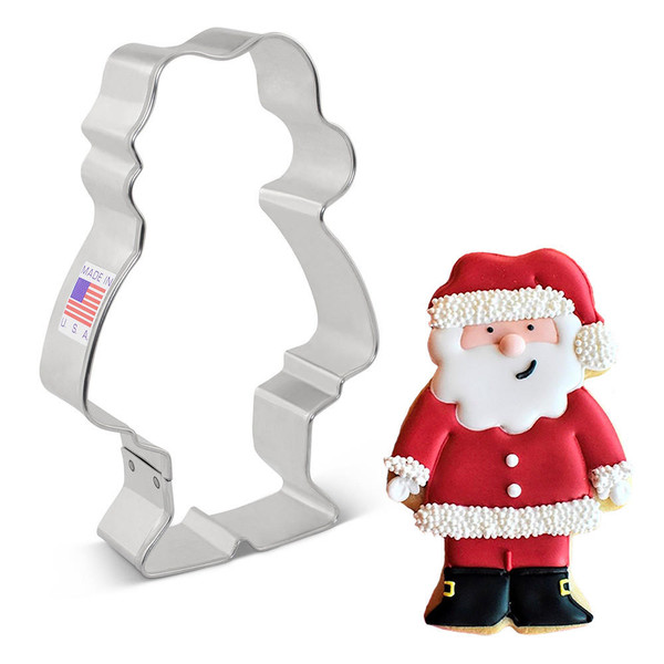 Ann Clark Cute Santa Metal Cookie Cutter  Santas Christmas World Free Shipping over 35 dollar orders