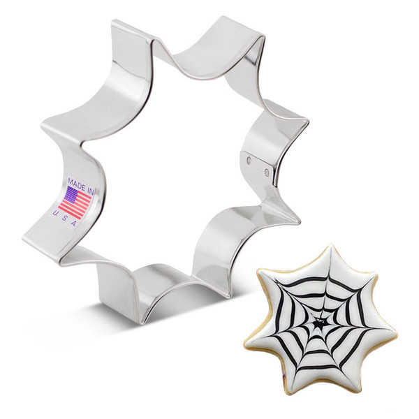 Ann Clark Spider Web Metal Cookie Cutter  Santas Christmas World Free Shipping over 35 dollar orders