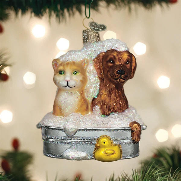 Bubble Bath Buddies Christmas Tree Ornament With Keepsake Box | Old World Christmas | Free USA Shipping!  Santas Christmas World Free Shipping over 35 dollar orders  Bubble Bath Buddies Christmas Tree Ornament With Keepsake Box | Old World Christmas | Free USA Shipping!  Santas Christmas World Free Shipping over 35 dollar orders