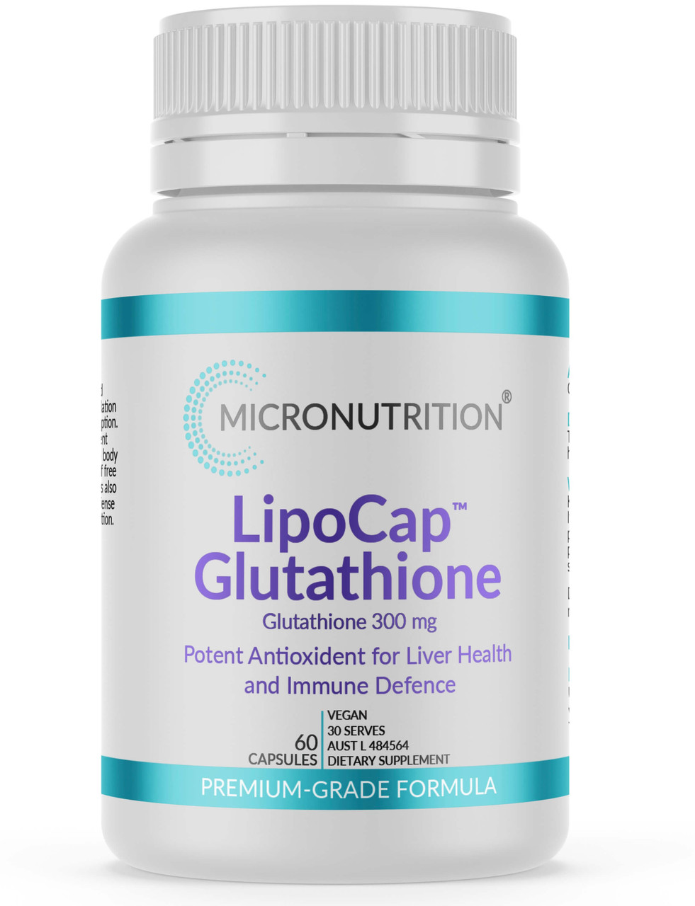 300mg glutathione Micronutrition LipoCap for Antioxidant Support Maintain Current Health Size:75g Liposomal-Glutathione as a Potential