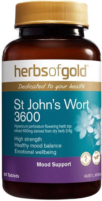 Herbs of Gold St John's Wort 3600mg 60 Tabs