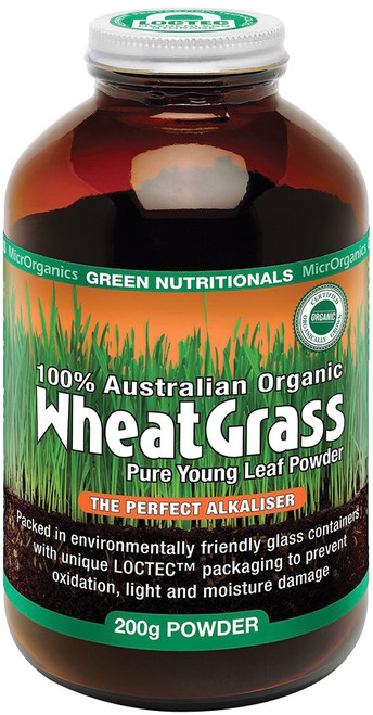 Green Nutritionals Australian Organic WheatGrass 200g Powder