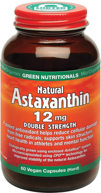 Green Nutritionals Natural Astaxanthin 12mg Double Strength 60 Caps