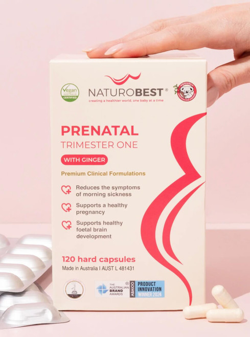NaturoBest Prenatal Trimester One with Ginger 120 Caps