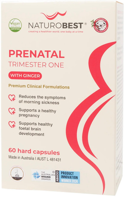 NaturoBest Prenatal Trimester One with Ginger 60 Caps