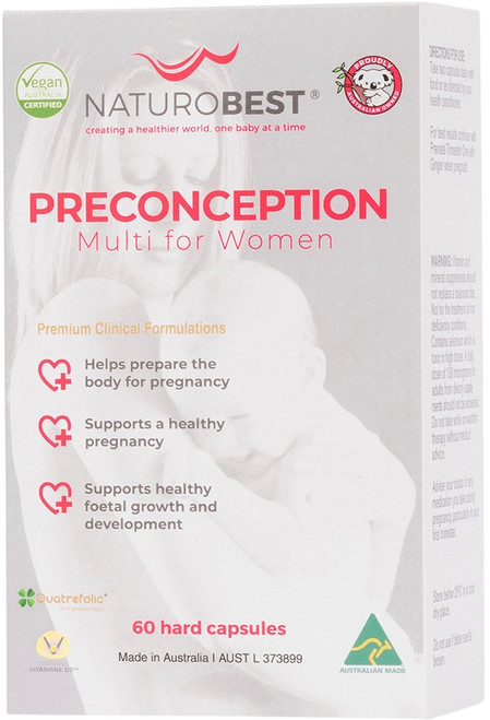 NaturoBest Preconception Multi for Women 60 Caps