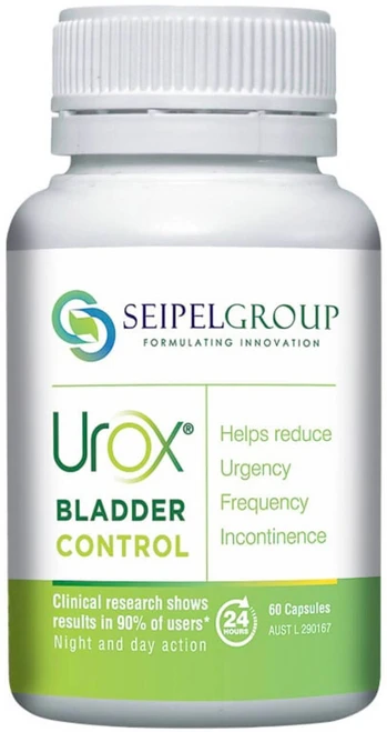 Seipel Urox 60 Caps supporting bladder tone, urinary control & healthy urinary frequency