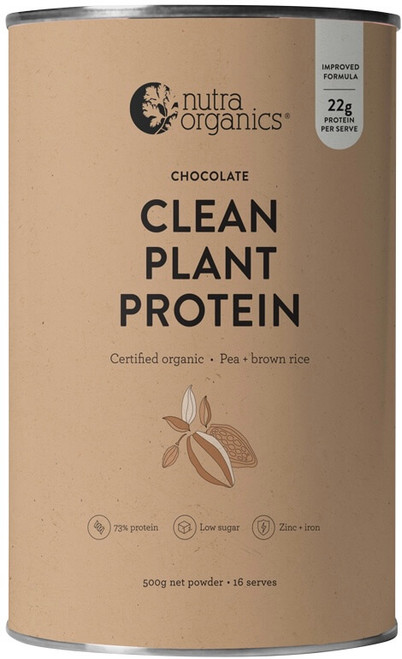 Nutra Organics Clean Plant Protein Chocolate 500g